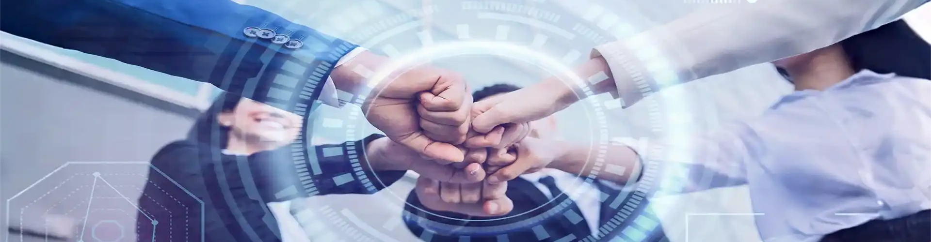  Global partners are giving commitment by handshake