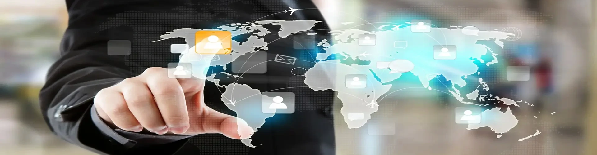  A world map where everyone is connected